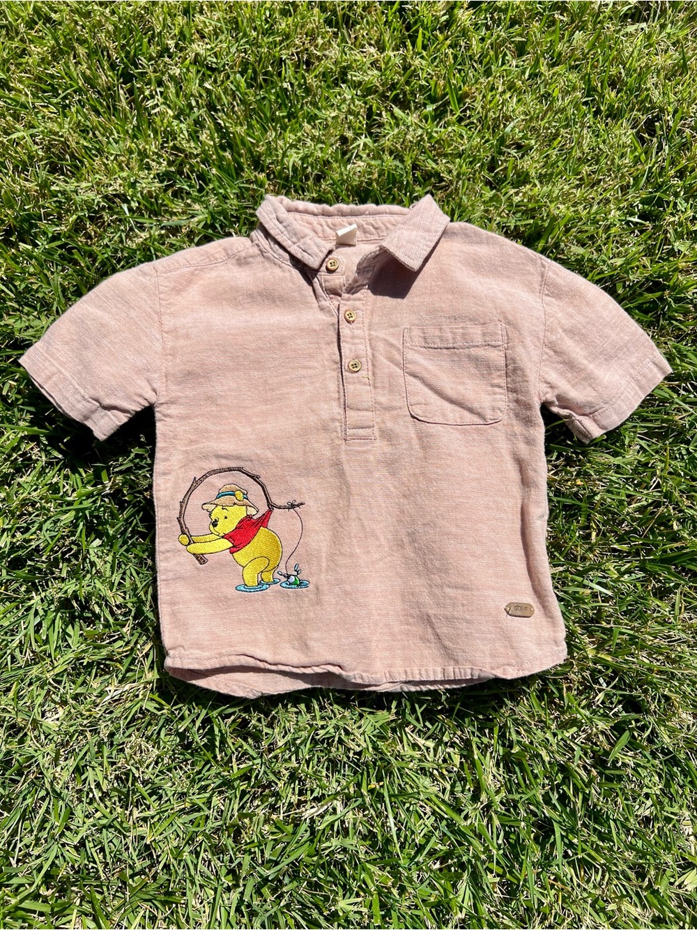 Fishing Pooh shirt